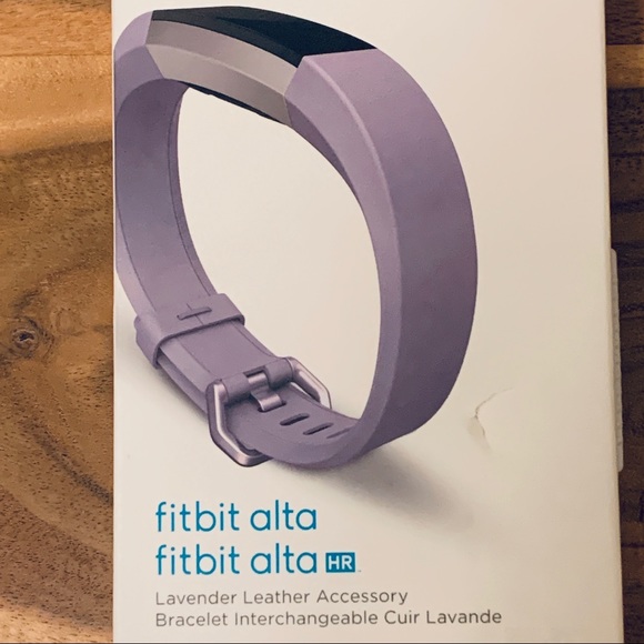 Fitbit Alta HR Leather Accessory Band Strap, Lavender Small New NIB - Picture 5 of 14